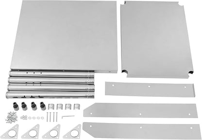 24 * 30 * 26in Stainless Steel Work Table,Commercial Prep Table for Home Kitchen Restaurant,2-Tier Kitchen Island Metal Utility Tables with Storage Shelf