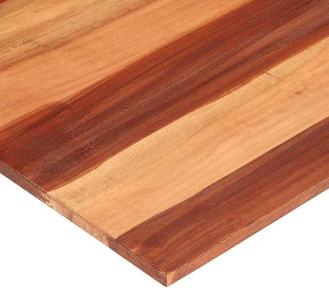 Acacia Wood Tabletop 55.1"x23.6"x0.6", Butcher Block Countertop, Rustic Brown for Dining Kitchen Island Café Office