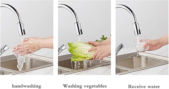 SS SUNSBELL Touchless Faucet Adapter, Touchless Bathroom Faucet with Automatic Sensor, M22 M24 Tap Nozzle