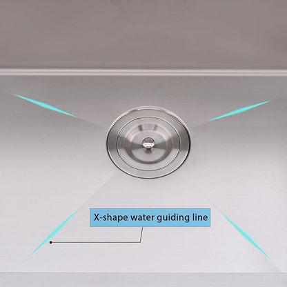 IKEBANA 25x22 Inch Brushed Nickel Kitchen Sink Drop in, 16 Gauge Stainless Steel Wet Bar Sink Topmount Single Bowl Small Kitchen Sinks, Outdoor RV Prep Sinks With Dish Grid& Drain