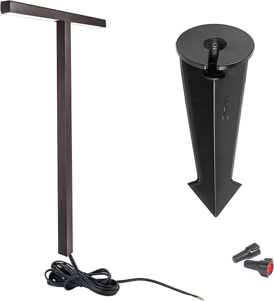 WAC Landscape Lighting, Balance LED 12V Path and Area Double Light 2700K Warm Built-in LED in Black