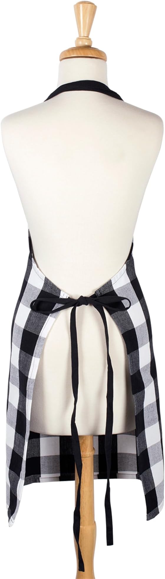 DII Unisex Buffalo Check Kitchen Collection, Classic Farmhouse Chef Apron, One Size