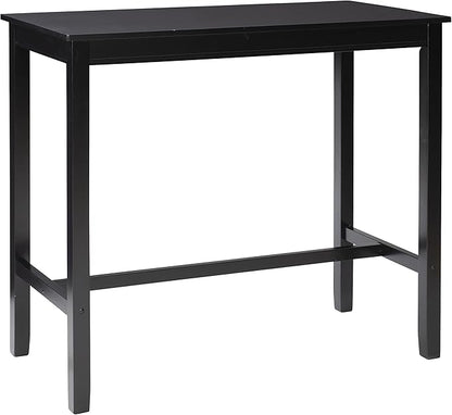 Linon 42 inch Bar Height Pub Claridge Table, Black