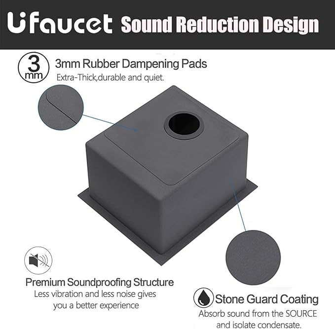 15x17 Black Bar Sink Undermount, Gunmetal Black Workstation Stainless Steel 16 Gauge Small Kitchen RV Prep Wet Bar Sink 9" Deep Single Bowl with Cutting Board