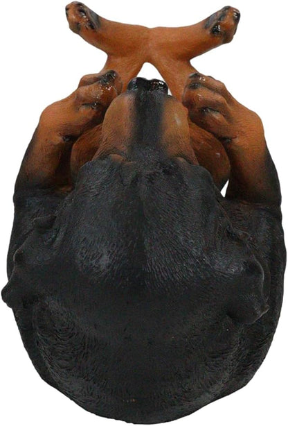 Ebros Lifelike Purebreed Pedigree Canine Adorable Rottweiler Butcher's Dog Wine Bottle Holder Figurine Statue As Kitchen Wine Cellar Centerpiece Decor Storage Organizer (Rottweiler)
