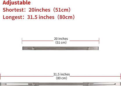 CPT-4 Undermount Sink Supports Brackets Adjustable Stainless Steel Installation Kit for Heavy Duty Undermount Kitchen Sink (20-31.5 inches（51-80cm）)