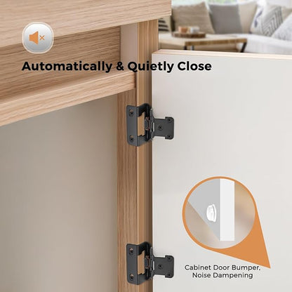 Ravinte 20 Pack 10 Pairs Semi-Overlay 1/2 inch Self-Closing Face Frame Cabinet Hinges Matte Black Half Wrap-Around Kitchen Cabinet Door Hinges Face Mount Cabinet Hardware