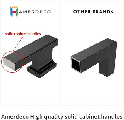 Amerdeco 6 Pack Champagne Bronze Cabinet Pulls 15 Inch(381MM) Hole Centers Kitchen Cabinet Handles Cabinet Hardware Kitchen Handles for Cabinets Cupboard Handles Drawer Pulls ZH0019