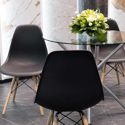Dulles Glass 43 inch Round Glass Table Top - Tempered - 1/4" Thick Glass Surface, Safe Flat Polished, Multipurpose for Dining Table, Patio, Coffee and End Table