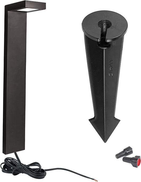 WAC Landscape Lighting, Ledge LED 12V Path and Area Light 3000K Warm Built-in LED in Black
