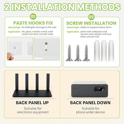 Steel Floating Shelves for Wall,Small Wall Shelf，Suitable for Bedroom, Living Room, Bathroom, Kitchen, Office (Warm White, 9.06x6.89 in)