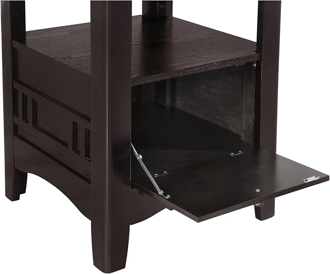 Extension Counter Dining Table Extendable Kitchen Dining Table with Sturdy Elegant Base Modern Classic Versatile Table Practical(Brown)