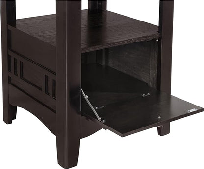 Extension Counter Dining Table Extendable Kitchen Dining Table with Sturdy Elegant Base Modern Classic Versatile Table Practical(Brown)