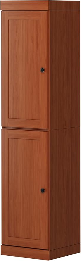 Palace Imports Solid Wood Pantry Cabinet - Tall Narrow Storage Cabinet with Raised Panel Doors - 16.5" W x 71.5" H - Mocha, Kitchen Cupboard, Adjustable Shelves, 100% Eco-Friendly Wood, Modular