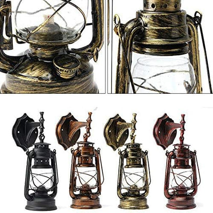Wall Porch Light Vintage Rustic Lantern Lamp Indoor Outdoor Industrial Retro E27 Wall Lighting Fixture for Wall, Garage, Front Porch (B)