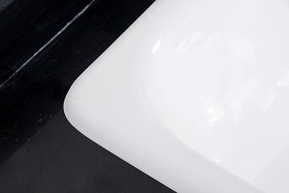 Gourmetier GCKTS362211 Towne 36-Inch Cast Iron Drop-In Kitchen Sink, 4-Hole, White