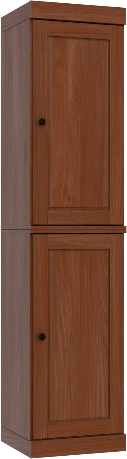 Palace Imports Solid Wood Pantry Cabinet - Tall Narrow Storage Cabinet with Raised Panel Doors - 16.5" W x 71.5" H - Mocha, Kitchen Cupboard, Adjustable Shelves, 100% Eco-Friendly Wood, Modular