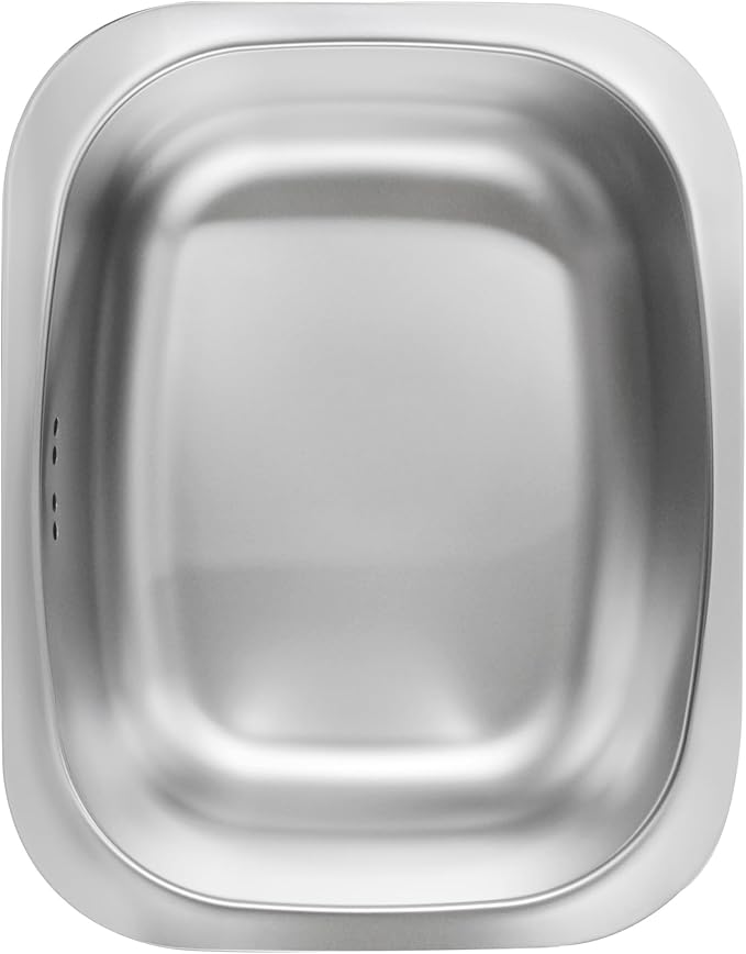 Stainless Steel Dishpan 9.9L/ Large Washing-up Bowl 9.9L, Multipurpose Kitchen Sink Bowl, Dish Tub, Vegetable Washing Basin (15.35L x 11.8W x 4.72H inches)