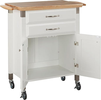 homestyles Dolly Madison Off-White Kitchen Cart