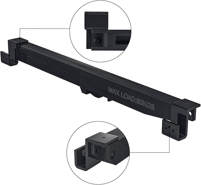 SMARTSTANDARD Barn Door Soft Close Kit, Matching 88-132 Pounds Single Door, Equipped with Spring Buffer Damper, Upgrade Hole-Free Version, 2PCS