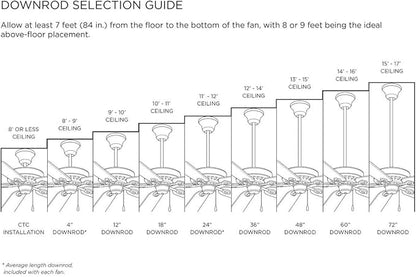 Briarwood Collection 22-Inch 3-Blade AC Motor Farmhouse Ceiling Fan Graphite