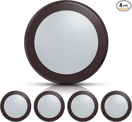 ECOELER 5/6" Bronze Dimmable LED Disk Ceiling Light, 16.5W 1000lm, 5000K Daylight, Flush Mount Disc Recessed Ceiling Can Lighting for Bedroom, Kitchen, Dining Room, ETL Listed, 4 Pack