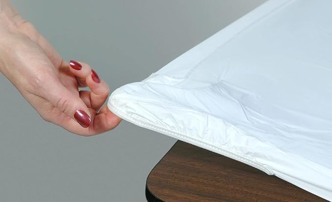 Kwik-Covers 6' Rectangle Plastic Table Covers 30" x 72", Bundle of 5 (Lime Green)