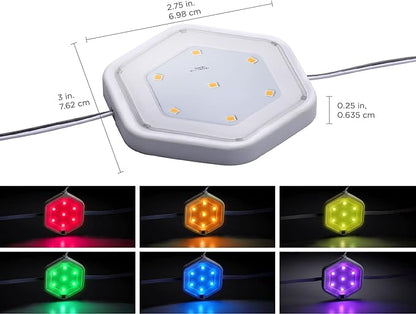 PureOptics LED Puck Light Add-On, Color Changing (LEDUC-PUCK-1RGB)