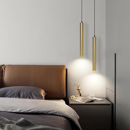 OKELI Modern Pendant Lights 4000K Bronze LED Dimmable Pendant Light Fixtures Pendant Lighting for Kitchen Island,Bar,Bedroom, 15.7inch, 10W, ETL, 3Pack