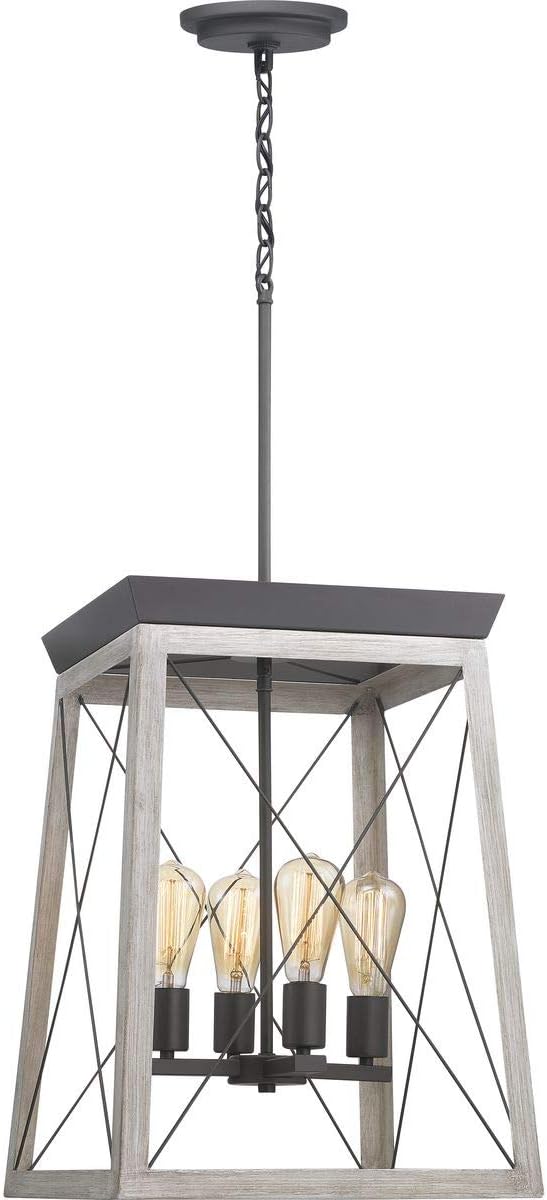 Progress Lighting P500178-143 Briarwood Collection Four-Light Hall and Foyer, Graphite