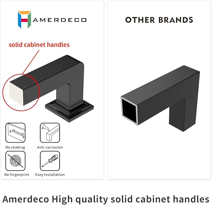 Amerdeco 10 Pack Brushed Satin Nickel Cabinet Pulls 3-3/4 Inch(96MM) Hole Centers Kitchen Cabinet Handles Cabinet Hardware Kitchen Handles for Cabinets Cupboard Handles Drawer Pulls ZH0019
