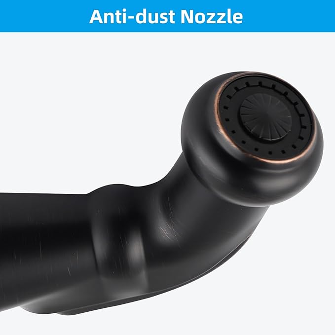 Hygie Rinse Universal Sink Sprayer Attachment for Kitchen Faucet, Side Sprayer Head Compatible with Delta, Moen, Kohler and Other OEM Brands Pull Out Spray Head, Oil Rubbed Bronze