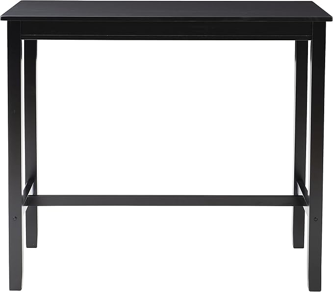 Linon 42 inch Bar Height Pub Claridge Table, Black