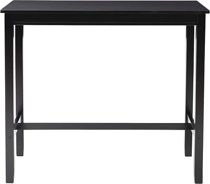 Linon 42 inch Bar Height Pub Claridge Table, Black