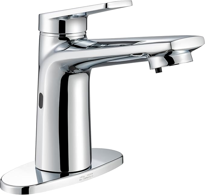 Bathroom Faucet with Built-in Soap Dispenser, Adjustable Hot & Cold Water Temperature, Home Bathroom Faucet (29102 Chrome)