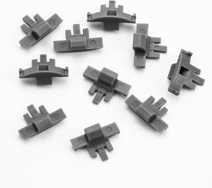 Furniware Cabinet Door Angle Restriction,10 Pieces 86 Degree Angle Restriction Hinge Clip for Soft Close Cabinet Hinges, Hinge Opening Angle Restrictor Clip, Nylon