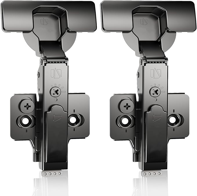 Upraded Frameless Full Overlay Soft Close Concealed Hinge Cabinet Hinges 2 Pack for Kitchen Self-Closing 110° 4D Adjustment Speed Control Ideal for Upgrading Kitchen Cabinet Doors and Drawers