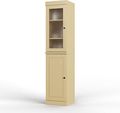 Palace Imports 100% Solid Wood 16.5"" Pantry Cabinet with Raised Panel Doors & Adjustable Shelves