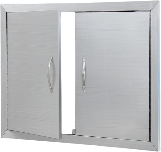 31" X 24" Stainless Steel Outdoor Kitchen Door – Flush Mount BBQ Access Door, Waterproof & Corrosion-Resistant for BBQ Island, Fireplace, Sink Cabinet