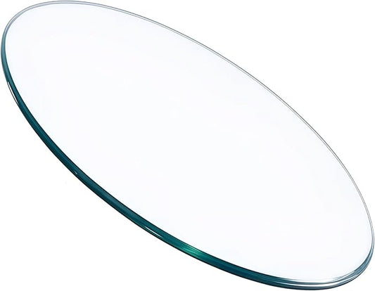 30" Round Glass Table Top - 1/4" Thick Round Edge Tempered Glass, Replacement Glass Table Top for Kitchen/Patio Table