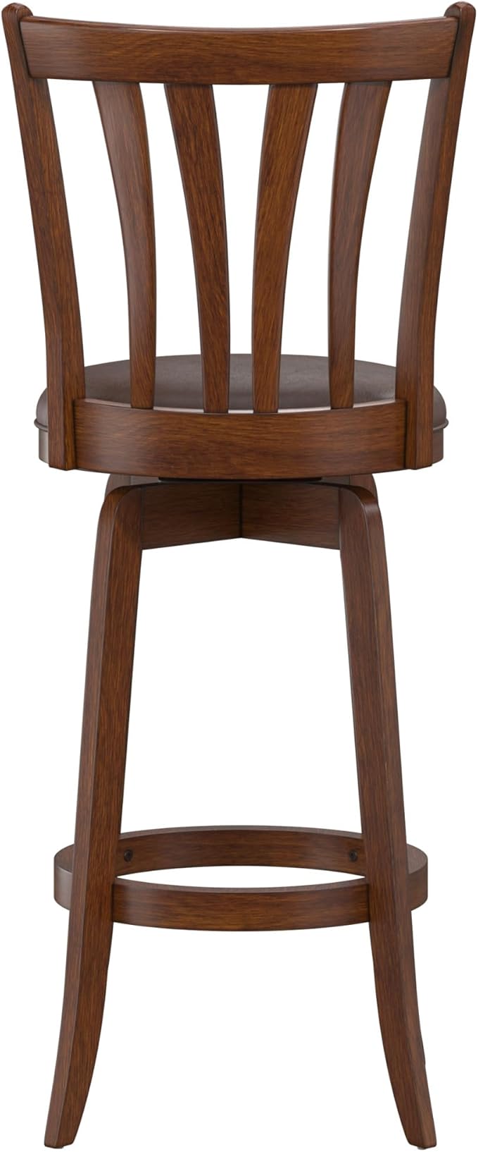 Hillsdale 29.5" Savana Wood Swival Bar Height Stool, Cherry
