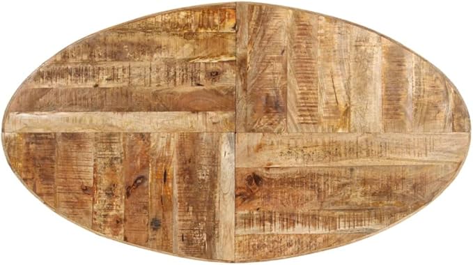 Dining Table,Round Dining Table,Writing Desk, Computer Desk, Balcony Table,for Home, Restaurant, bar, Pub, Bistro, Coffee Shop, Kitchen Island, 63"x35.4"x29.5" Rough Mango Wood