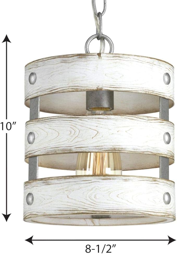 Gulliver Collection 1-Light Coastal Pendant Light Galvanized