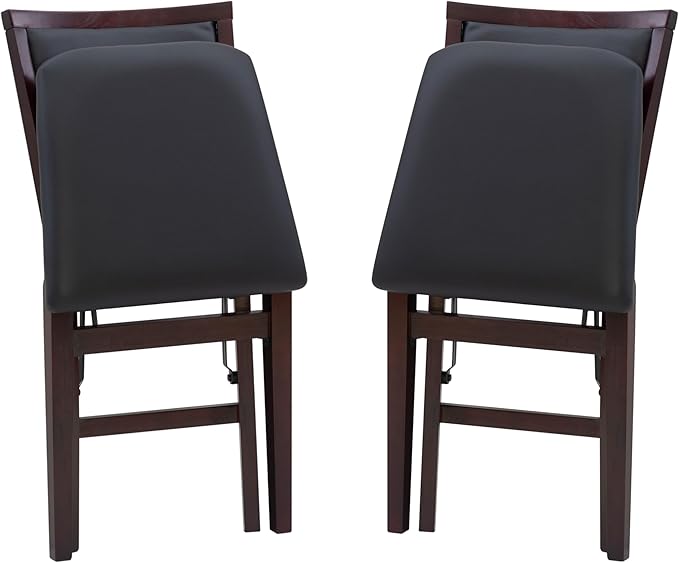 Linon Keira Pad Folding Chair, Set of 2, Engineered Wood