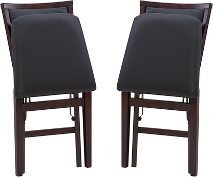 Linon Keira Pad Folding Chair, Set of 2, Engineered Wood