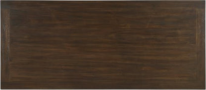 Lexicon 79" Dining Table for 8, Modern Rectangular Dining Room Table, Solid Acacia Wood Dining Table, Modern Wood Table with Solid Wood Leg for Kitchen/Dining/Living Room, Easy Assembly, Dark Brown