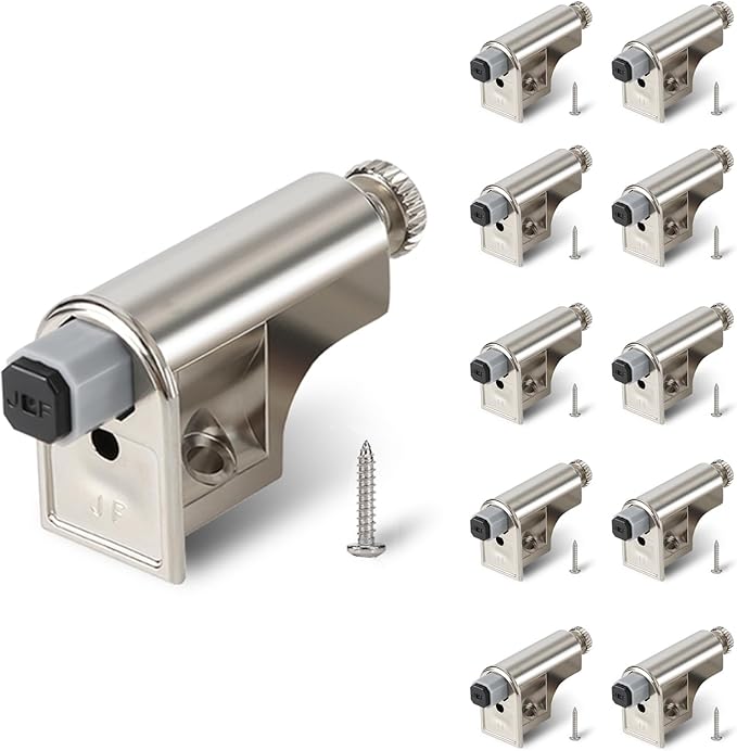 10 Pcs Soft Close Cabinet Door Damper, Soft Close Dampers for Cabinet Doors/Wardrobe/Kitchen/Bookcases, Hydraulic Cabinet Buffer Damper, Silent Door Closing, with self-Closing Mechanism