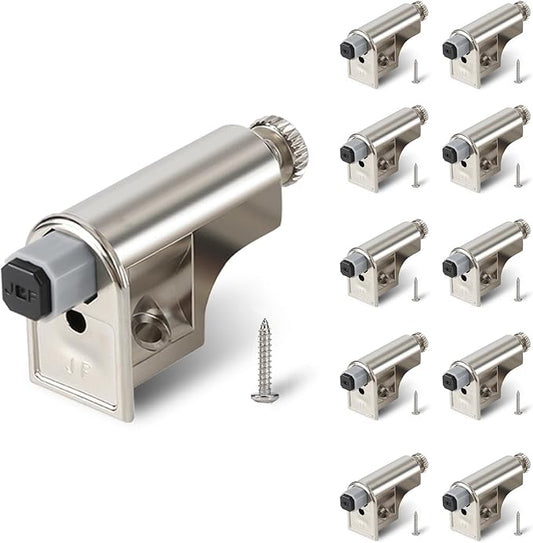 10 Pcs Soft Close Cabinet Door Damper, Soft Close Dampers for Cabinet Doors/Wardrobe/Kitchen/Bookcases, Hydraulic Cabinet Buffer Damper, Silent Door Closing, with self-Closing Mechanism