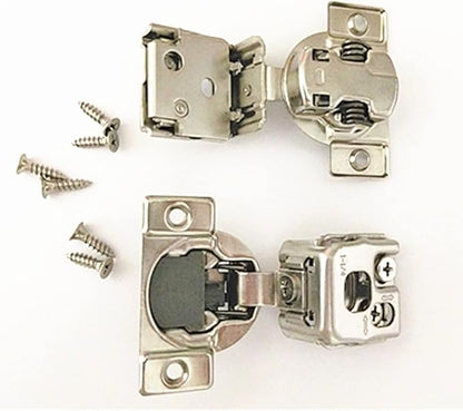 Soft Close 1-1/4" Overlay Cabinet Hinge Cabinet Kitchen Hardware Kitchen Cabinet Door Hinges with Screws 105 Degree 6 Ways 3 Cam Adjustment