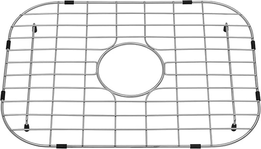 Kitchen Sink Grid and Sink Protector, Stainless Steel Sink Grids 18-1/2" x 13-3/8" with Center Drain for Single Sink Bowl, Sinka Bottom Grid, Sinks Grate